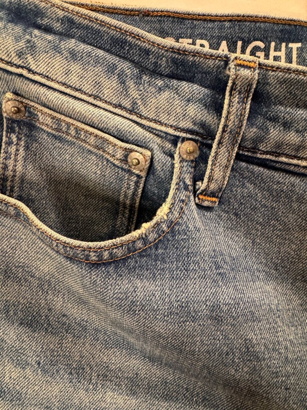 J.Crew Classic Straight Leg Jeans Medium Wash Raw Hem Size 30